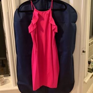 Hot pink tight dress